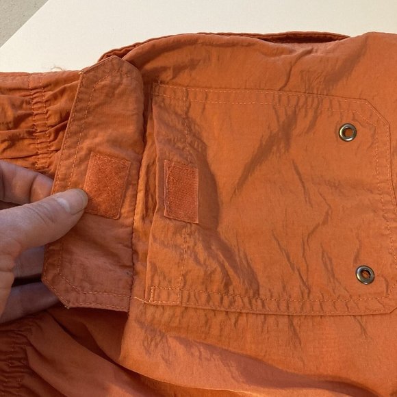 Sand & Sun Mens Large Orange Bermuda Swim Trunks Drawstring Pockets - Picture 9 of 9